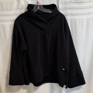 Elegant Black Cowl Neck Sweater